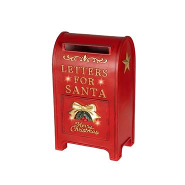 KAE LED letter box polyresin indoor colours/white