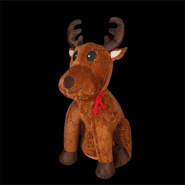2.4m Lit Plush Reindeer Inflatable