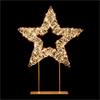 45cm Twinkling R/Gold T/Top Star w/500 White LED