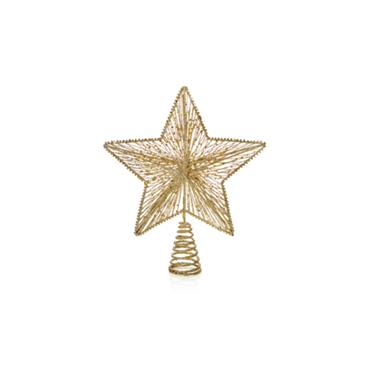 30cm Gold Glitter Star Tree Topper