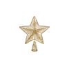 30cm Gold Glitter Star Tree Topper