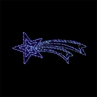 49cm x 1.2m Twinkling Shooting Star w373 White LED