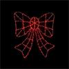 68 x 77cm Twinkling F/Brights 3D Bow w/396 Red LED