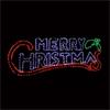 2m x 78cm Twinkling MERRY XMAS w938 M/Colour LED