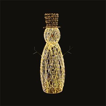 1m Lit FlexiBrights Metal Snowman w1780 White LED