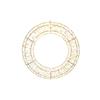 60cm Twinkling Lit White Mtl Wreath w720 White LED