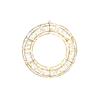 40cm Twinkling Lit FB Metal Wreath w360 White LED