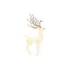 2.1m Twinkling Lit White Mtl Stag w2240 White LED