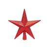 20cm Red Tree Top Star Glitter Finish