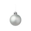 60mm 10pc Silver Multi Finish Shatterproof Baubles