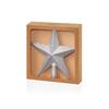 20cm Silver T/Top Shatterproof Star Glitter Finish