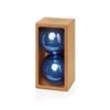 150mm 2pc Midnight Blue Shiny Shatterproof Baubles