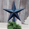 20cm Midnight Blue Tree Top S/proof Star Glitter
