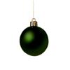 60mm 10pc Dark Green M/Finish Shatterproof Baubles