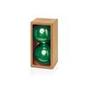 150mm 2pc Dark Green Shiny Shatterproof Baubles