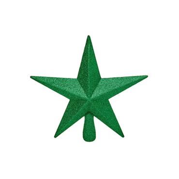 20cm Dark Green T/Top S/proof Star Glitter Finish