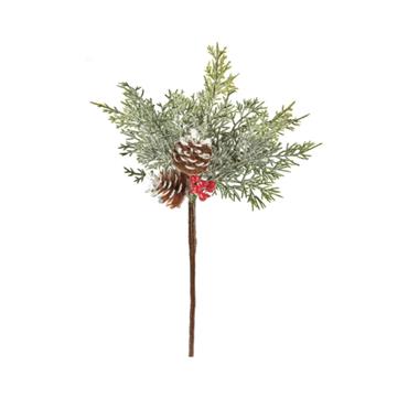 31cm Fern Christmas Pick - PE