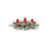 80cm Flocked Xmas Centrepiece with Berries & Cones