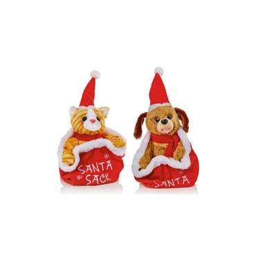 24cm B-O Peek-a-Boo Character 2 Asst Cat - Dog