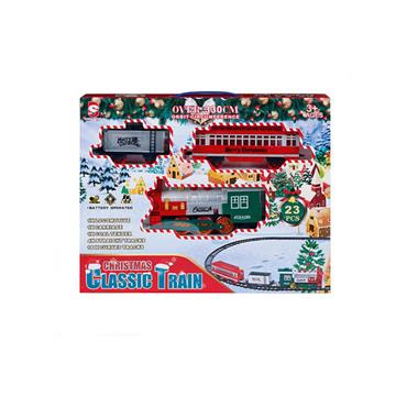 23pc B-O Lit  Musical Christmas Tree Train Set