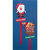 1m Wood Santa Stop Here Garden Stake Santa Reindee