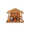 20cm 8pc Nativity Scene with Wood House