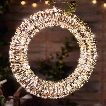 SG GoldTwist Wreath 50cm LV