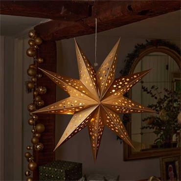 SG InLit Origami Star - Gold 50cm
