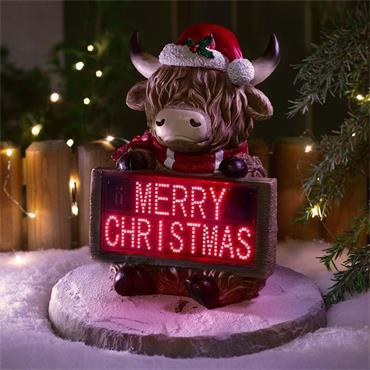 SG Highland Cow Merry Christmas
