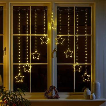 SG Star Curtain Lights - Warm White