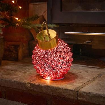 SG InLit Spinning DecoBauble - Ruby