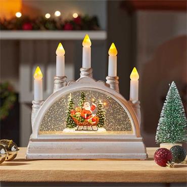 SG SnowSwirl Santa Candle Bridge