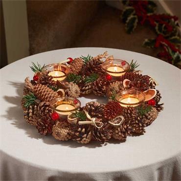 SG WinterSpice Ring Quartet Candle Holder