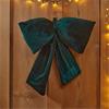 SG 13cm Diamante Padded Bow - Emerald