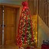 SG 24cm LongTail Velvet Tree Bow - Ruby