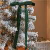 SG 18cm LongTail Velvet Bow 8pk - Emerald
