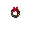 SG 15cm Wreath Window Sticker