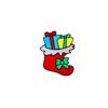 SG 15cm Stocking Window Sticker