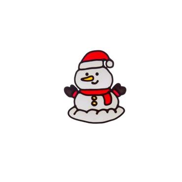 SG 15cm Snowman Window Sticker