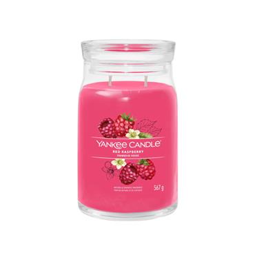 YANKEE SIGNATURE RED RASPBERRY LARGE JAR