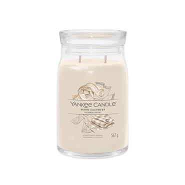 YANKEE SIGNATURE WARM CASHMERE LARGE JAR