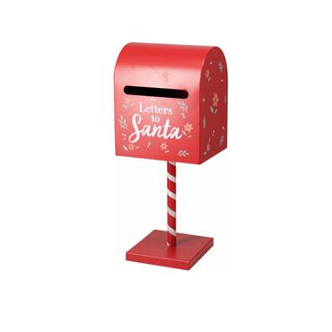 KM MAILBOX 16X13X38CM RED