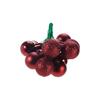 KM XMASBALL ON PICK 25MM BURGUNDY