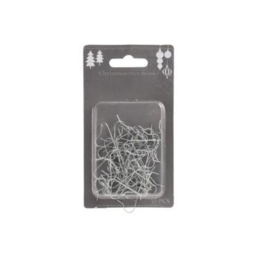 KM TREE HOOKS SILVER 50PCS BLISTERCARD PACKAGING