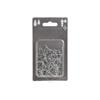 KM TREE HOOKS SILVER 50PCS BLISTERCARD PACKAGING