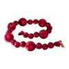 KM BALL GARLAND 180CM BURGUNDY