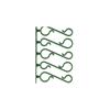KM TREE HOOKS 60PCS GREEN