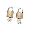 2 X SOLID BRASS PADLOCKS KA, 30MM