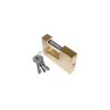 RECTANGULAR BRASS PADLOCK, 90MM