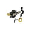 SLIDING BOLT DOOR LOCK, CHROME